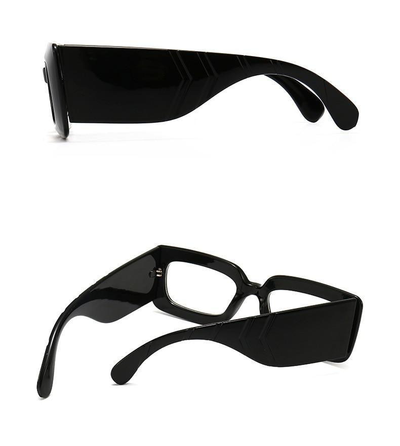 Oversized Square Sunglasses – Snake Pattern Frame Unisex