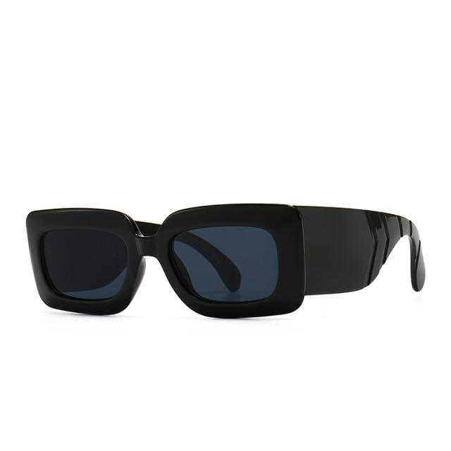 Oversized Square Sunglasses – Snake Pattern Frame Unisex