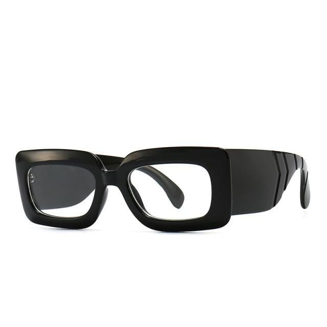Oversized Square Sunglasses – Snake Pattern Frame Unisex