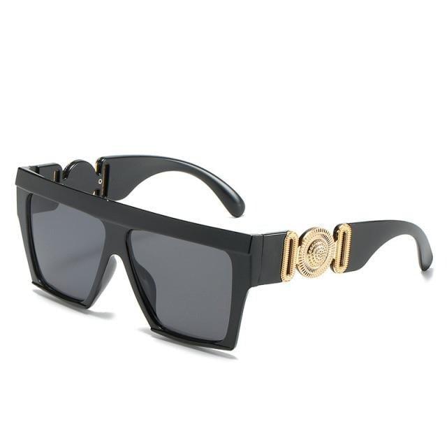 Flat Top Oversized Square Sunglasses – Vintage Women