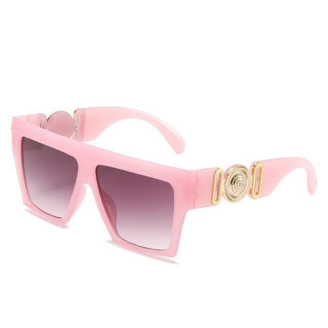 Flat Top Oversized Square Sunglasses – Vintage Women