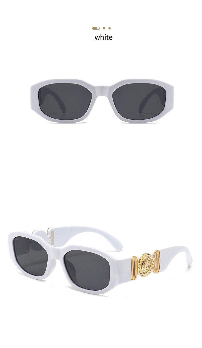 Small Rectangle Sunglasses – Retro Vintage Travel Shades Unisex