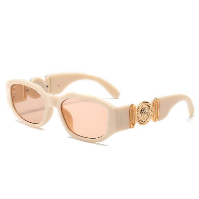 Small Rectangle Sunglasses – Retro Vintage Travel Shades Unisex