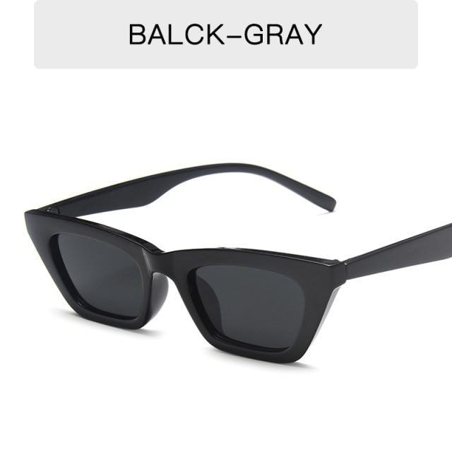 Retro Cat Eye Rectangle Sunglasses for Women
