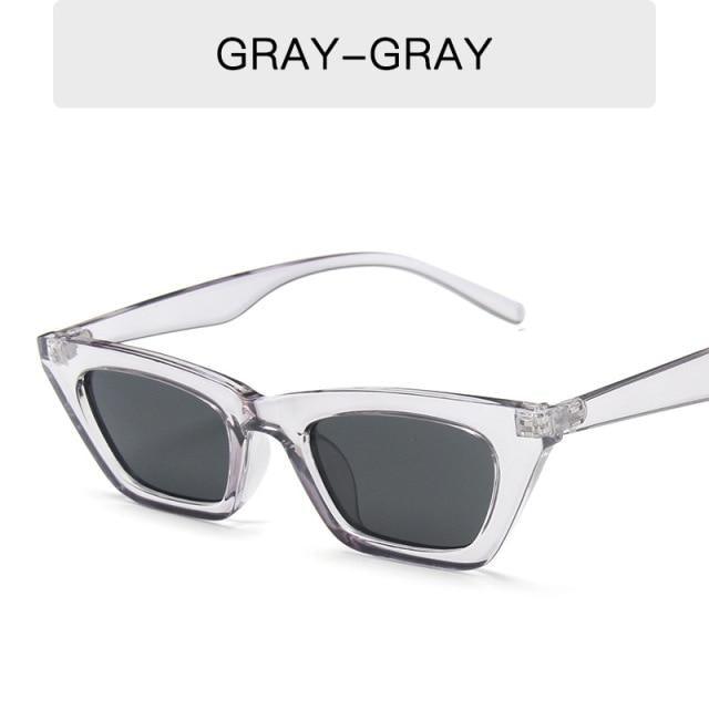 Retro Cat Eye Rectangle Sunglasses for Women