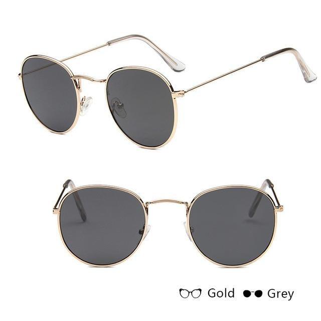 Round Vintage Sunglasses Unisex – Metal Frame UV400