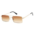 Retro Summer Rectangle Sunglasses – Lightweight Metal Frame Women's
