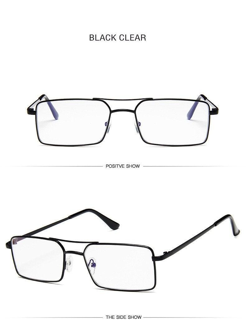 Retro Summer Rectangle Sunglasses – Lightweight Metal Frame Women's