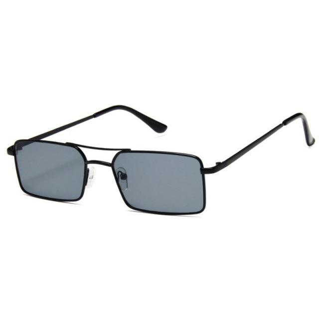 Retro Summer Rectangle Sunglasses – Lightweight Metal Frame Women's