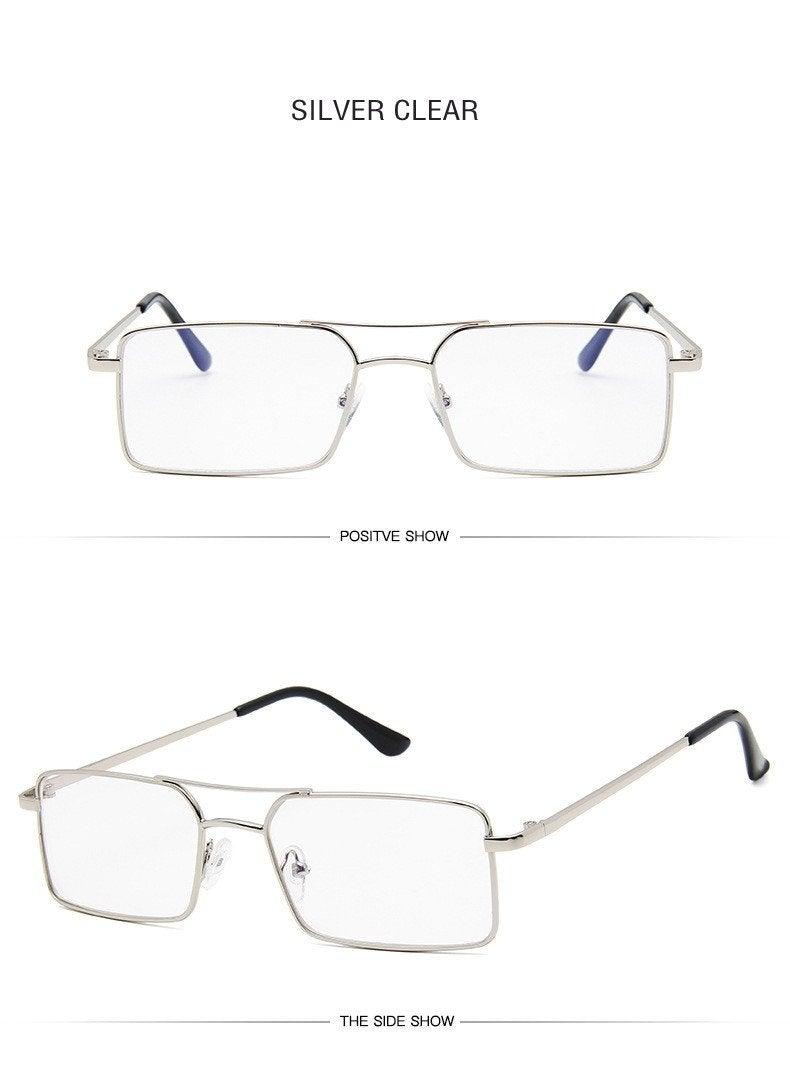 Retro Summer Rectangle Sunglasses – Lightweight Metal Frame Women's