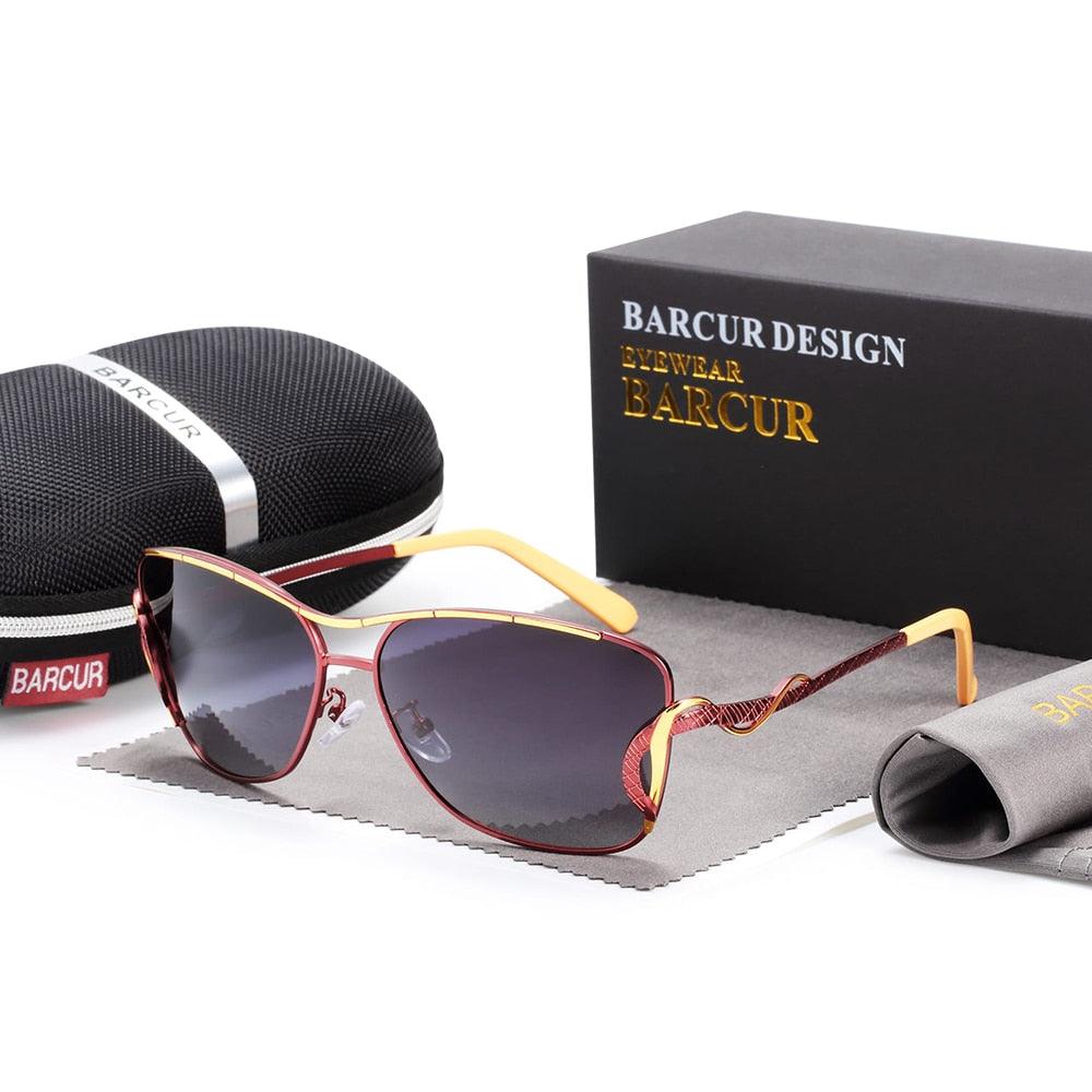 BARCUR Oversized Square Polarized Sunglasses Women