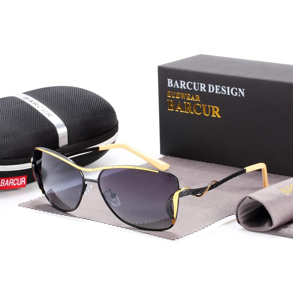BARCUR Oversized Square Polarized Sunglasses Women
