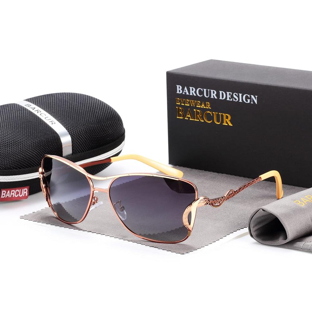 BARCUR Oversized Square Polarized Sunglasses Women