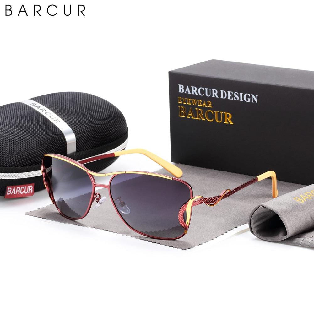BARCUR Oversized Square Polarized Sunglasses Women