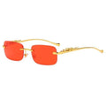 Vintage Square Metal Frame Sunglasses – UV400 Anti Blue Light