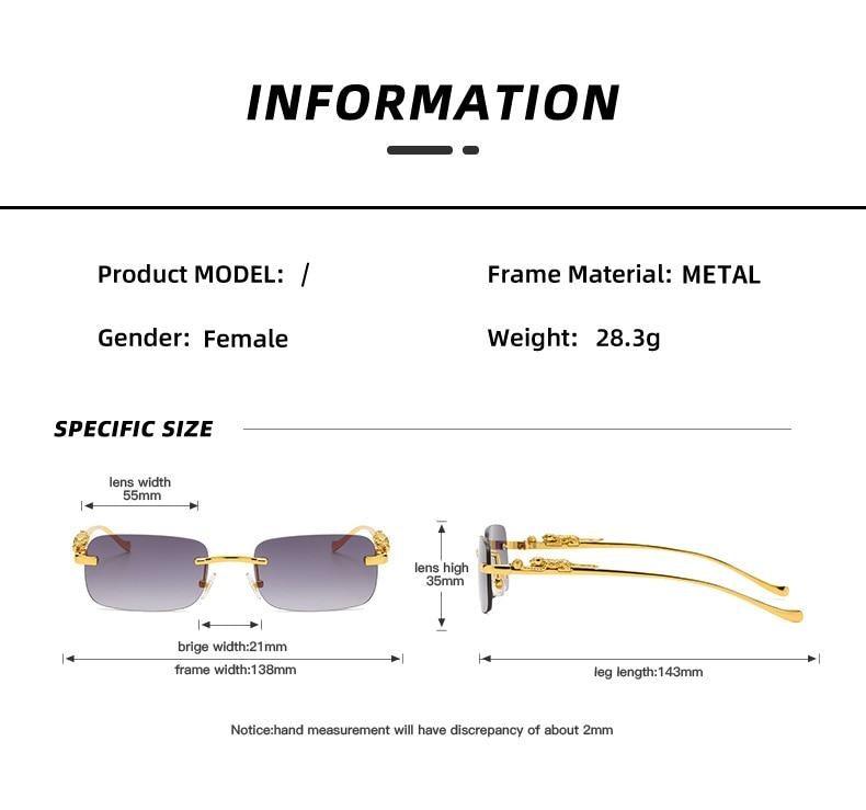 Vintage Square Metal Frame Sunglasses – UV400 Anti Blue Light