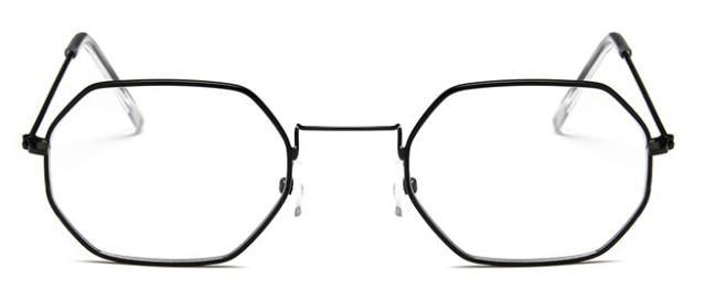 Small Polygon Polarized Sunglasses – Mirrored Metal Frame Unisex