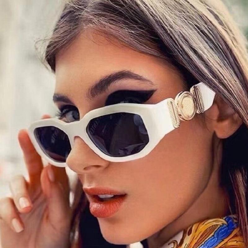 Small Rectangle Sunglasses – Retro Vintage Travel Shades Unisex