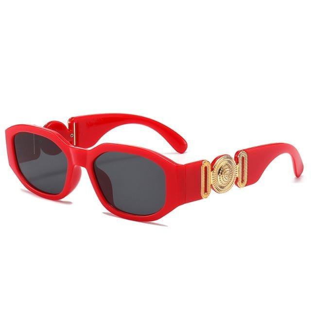 Small Rectangle Sunglasses – Retro Vintage Travel Shades Unisex
