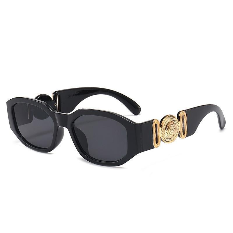 Small Rectangle Sunglasses – Retro Vintage Travel Shades Unisex