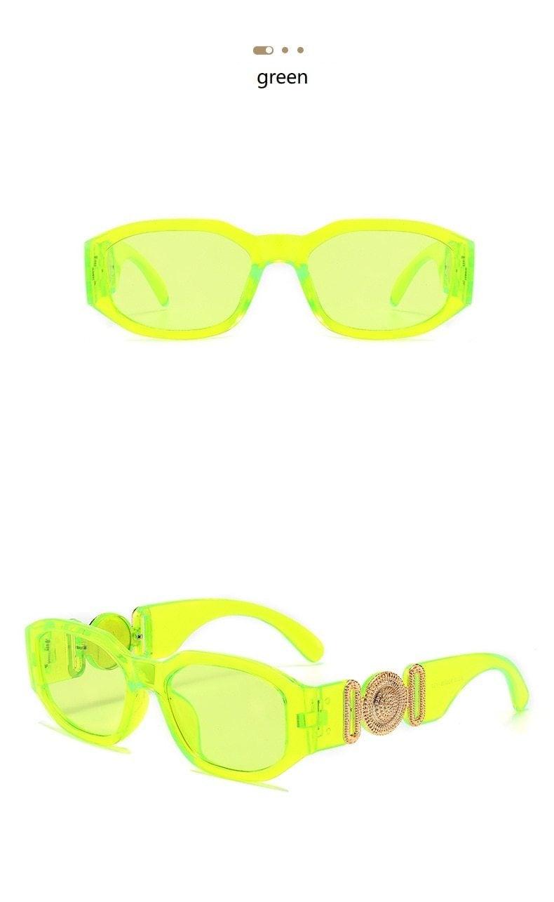 Small Rectangle Sunglasses – Retro Vintage Travel Shades Unisex