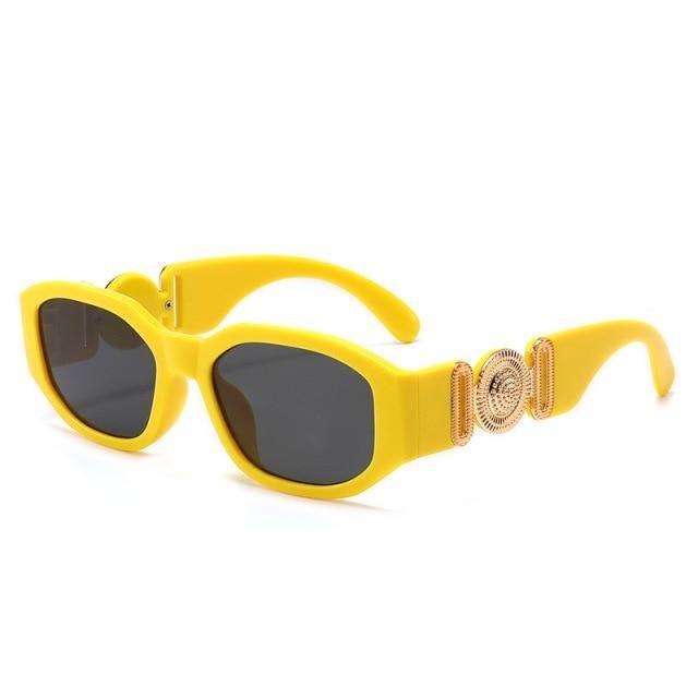 Small Rectangle Sunglasses – Retro Vintage Travel Shades Unisex