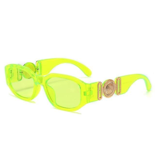 Small Rectangle Sunglasses – Retro Vintage Travel Shades Unisex