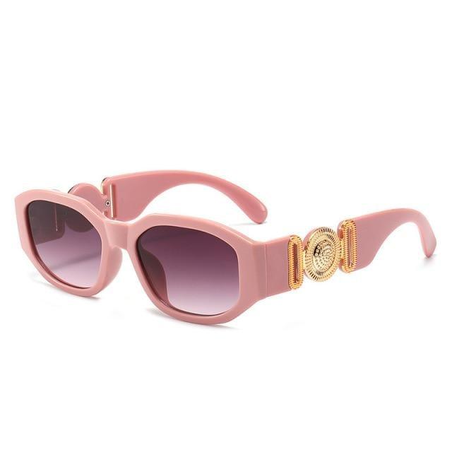 Small Rectangle Sunglasses – Retro Vintage Travel Shades Unisex