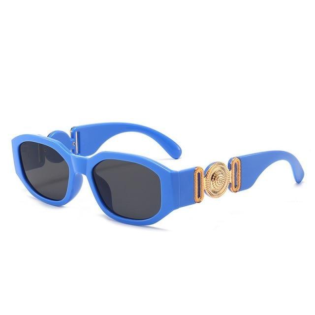 Small Rectangle Sunglasses – Retro Vintage Travel Shades Unisex
