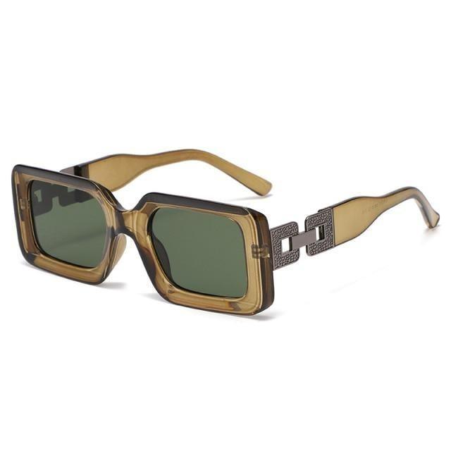 Hip Hop Square Sunglasses – Retro Branded Small Frame Women's