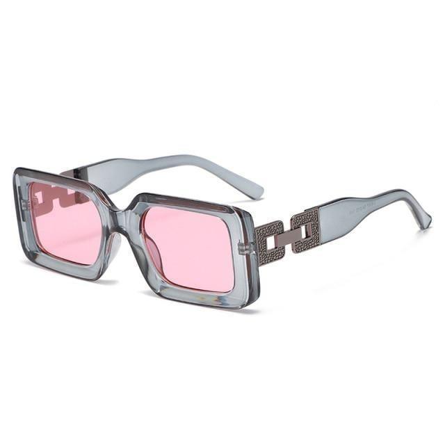 Hip Hop Square Sunglasses – Retro Branded Small Frame Women's