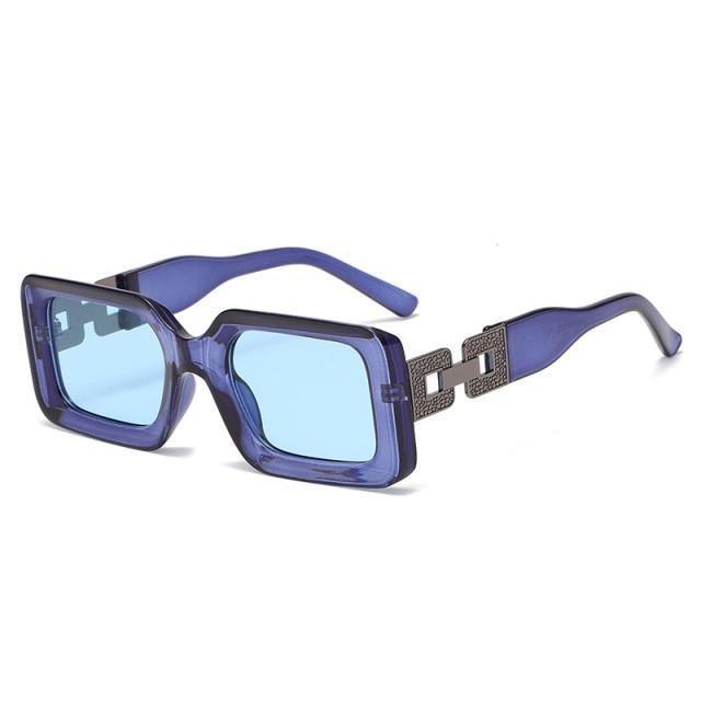 Hip Hop Square Sunglasses – Retro Branded Small Frame Women's