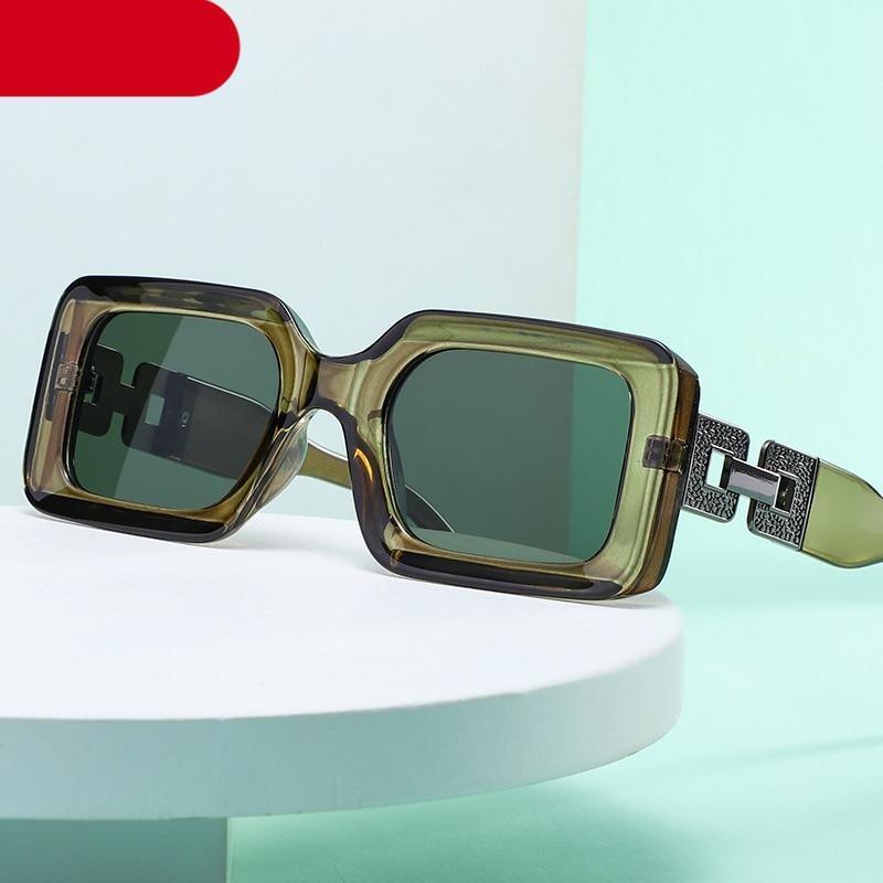 Hip Hop Square Sunglasses – Retro Branded Small Frame Women's