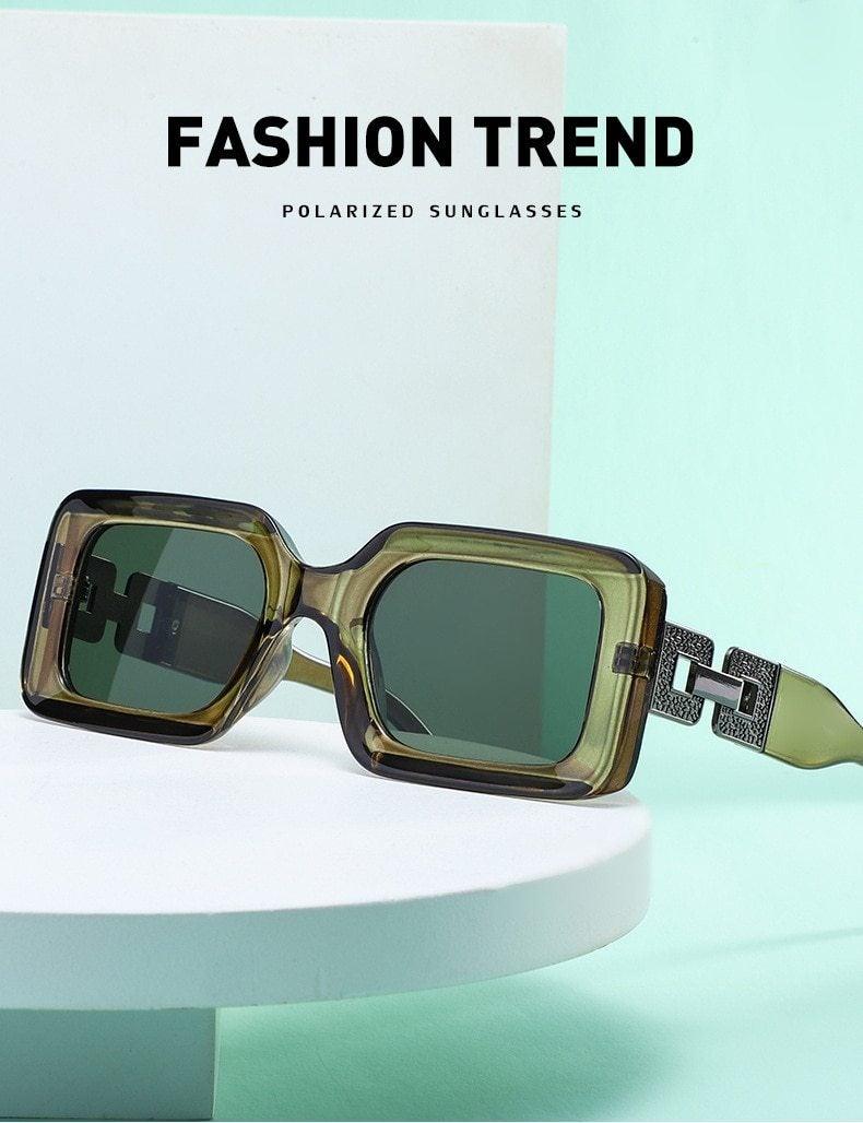 Hip Hop Square Sunglasses – Retro Branded Small Frame Women's
