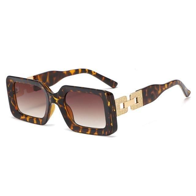 Hip Hop Square Sunglasses – Retro Branded Small Frame Women's