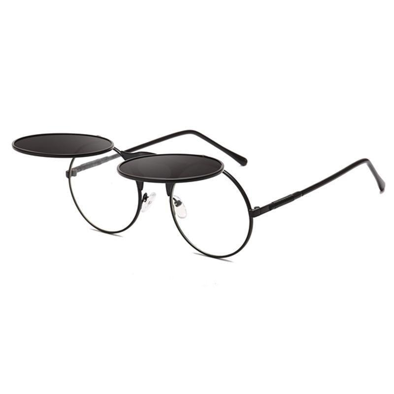 Flip Double Lens Sunglasses for Men & Women – Alloy Frame