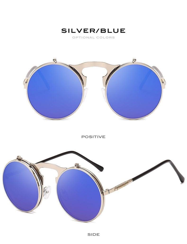 Flip Double Lens Sunglasses for Men & Women – Alloy Frame
