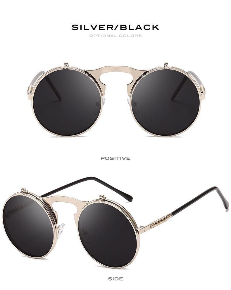 Flip Double Lens Sunglasses for Men & Women – Alloy Frame