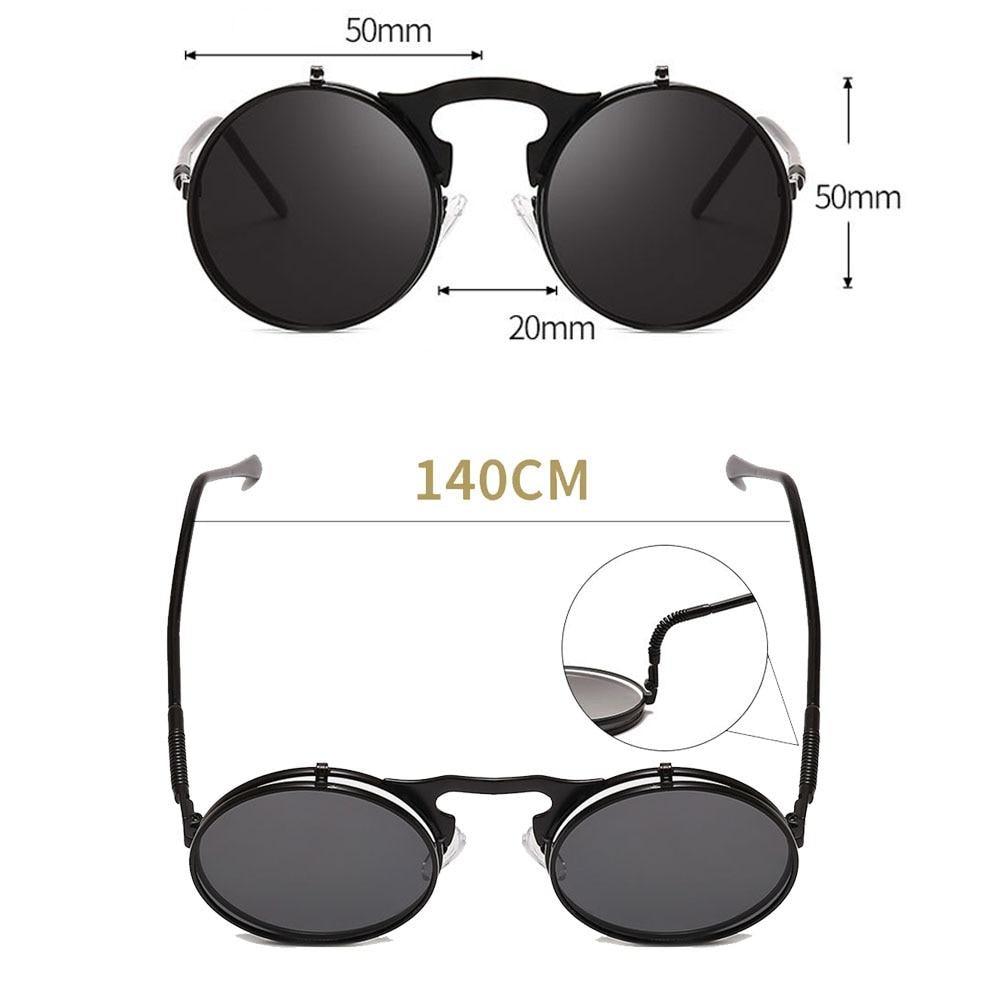 Flip Double Lens Sunglasses for Men & Women – Alloy Frame