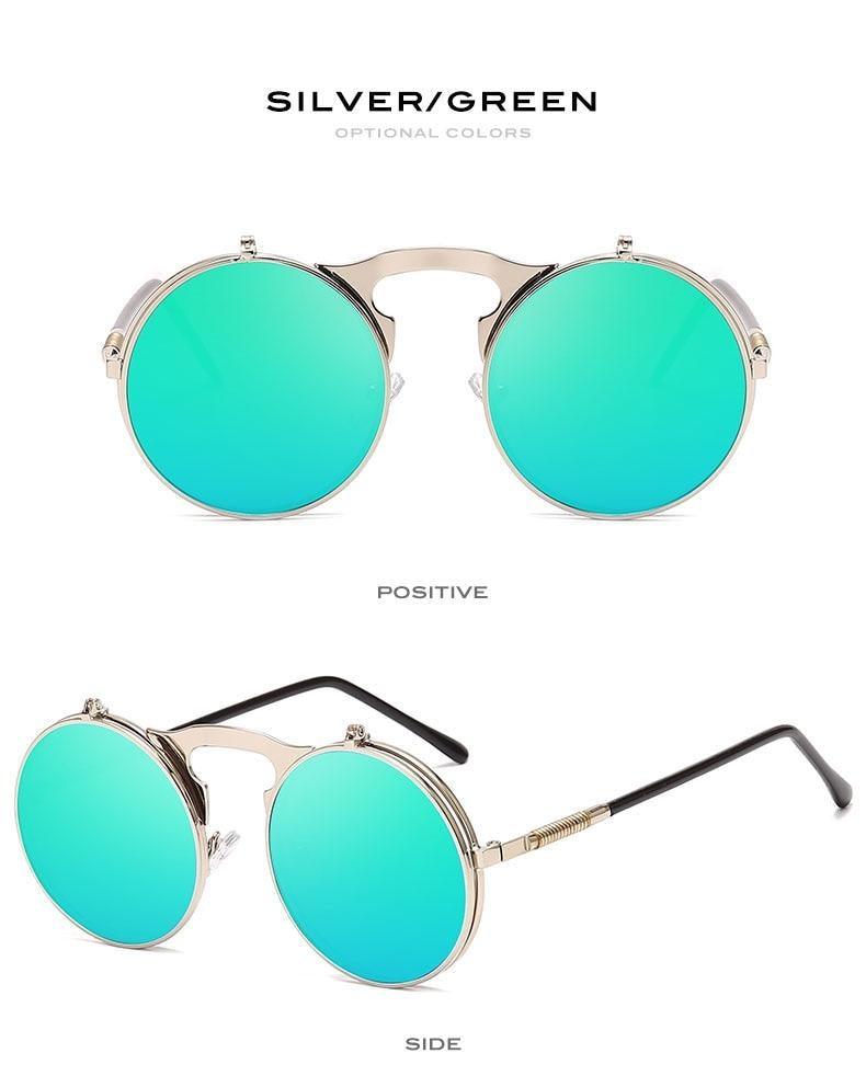 Flip Double Lens Sunglasses for Men & Women – Alloy Frame