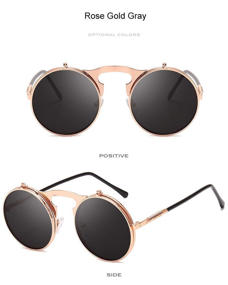 Flip Double Lens Sunglasses for Men & Women – Alloy Frame
