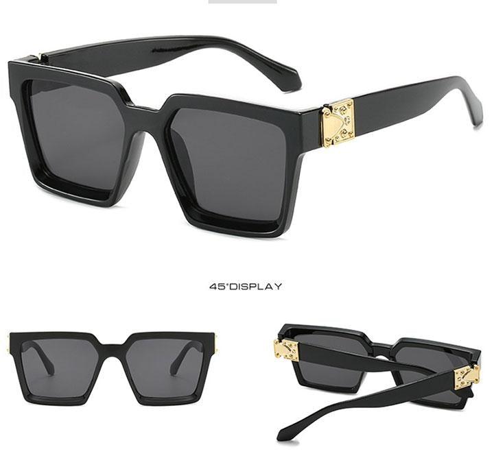 Oversized Square Sunglasses for Women – Tinted Glitter Shades