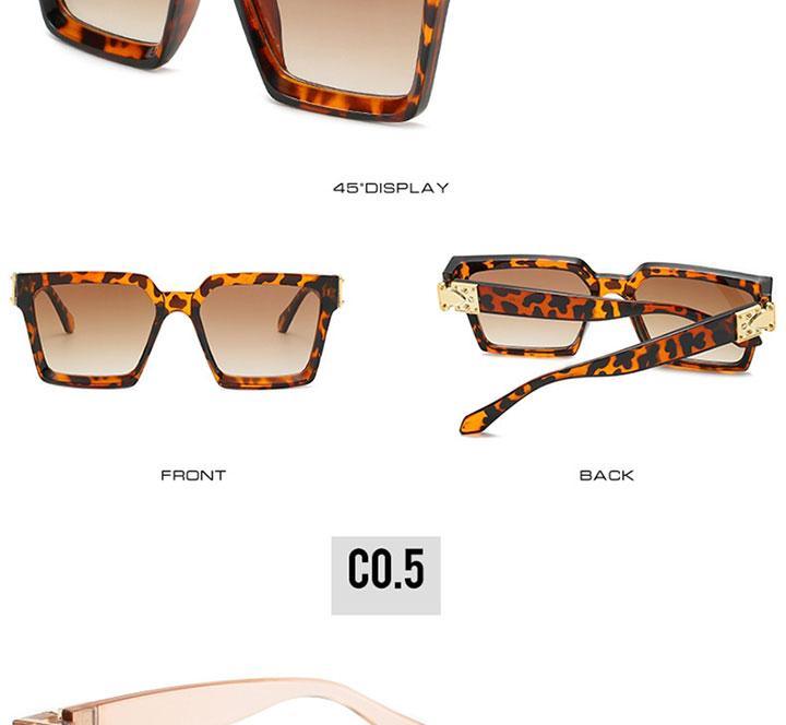 Oversized Square Sunglasses for Women – Tinted Glitter Shades