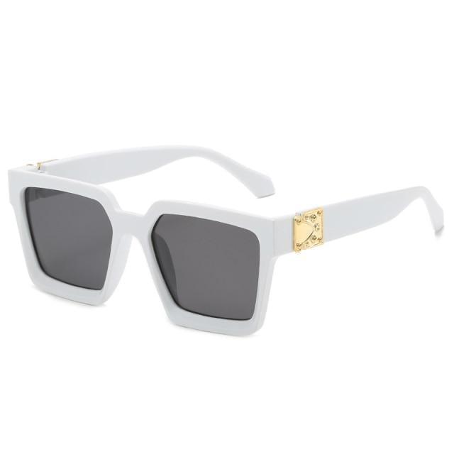 Oversized Square Sunglasses for Women – Tinted Glitter Shades