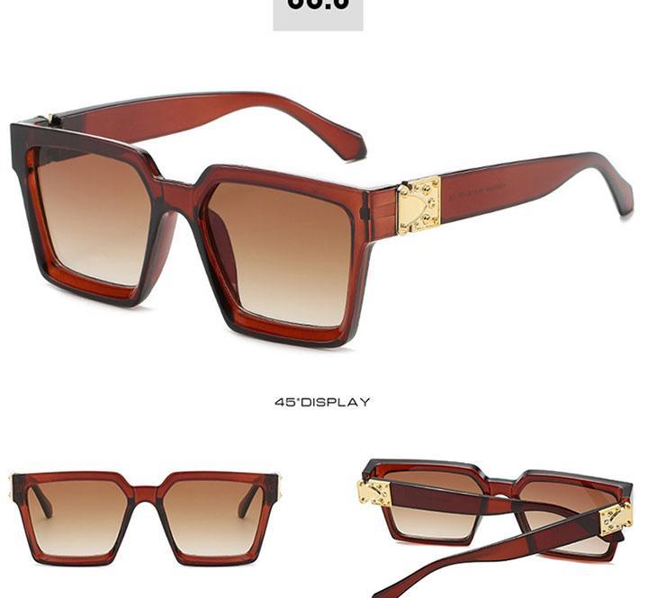 Oversized Square Sunglasses for Women – Tinted Glitter Shades