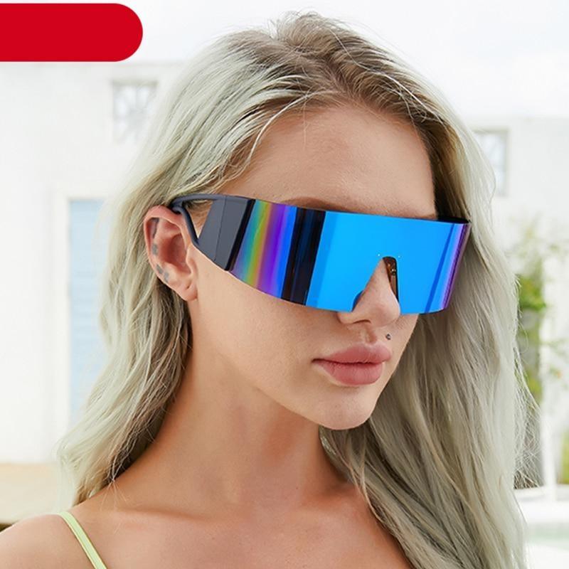 Rimless Rectangle Sports Sunglasses – UV400 Polarized