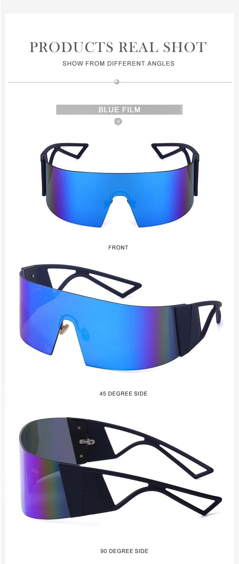 Rimless Rectangle Sports Sunglasses – UV400 Polarized