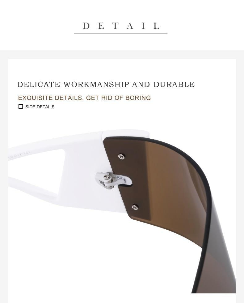 Rimless Rectangle Sports Sunglasses – UV400 Polarized