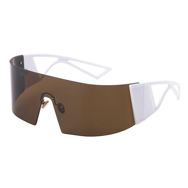 Rimless Rectangle Sports Sunglasses – UV400 Polarized