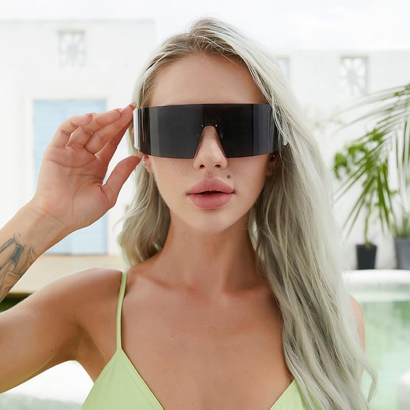 Rimless Rectangle Sports Sunglasses – UV400 Polarized